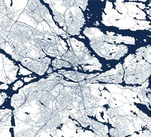 kart över stockholm och årsta